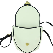 Load image into Gallery viewer, Yves Saint Laurent Gold Logo Navy & White Pochette Shoulder Bag - 01350