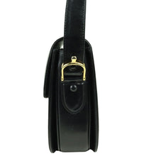 Load image into Gallery viewer, Celine Black Leather Carriage Hardware Shoulder Bag - 01425