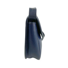 Load image into Gallery viewer, CHRISTIAN DIOR NAVY GOLD HARDWARE LEATHER VINTAGE SHOULDER BAG - 01485