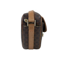 Load image into Gallery viewer, CELINE BAG SHOULDER POCHETTE MACADAM FLAP PVC LEATHER M13 BROWN -01468