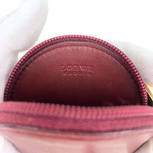 Load image into Gallery viewer, LOEWE Coin Case anagram red round - 01482