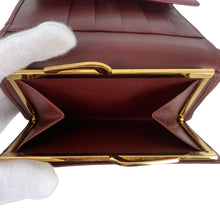 Load image into Gallery viewer, CARTIER MUST CLASP TRI-FOLD WALLET CLASP CLOSURE COMPACT WALLET - 01481