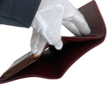Load image into Gallery viewer, CARTIER MUST CLASP TRI-FOLD WALLET CLASP CLOSURE COMPACT WALLET - 01481