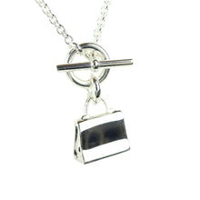 Load image into Gallery viewer, Hermes Amulettes Kelly Pendant 925 Silver Necklace - 01263