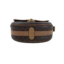 Load image into Gallery viewer, CELINE BAG SHOULDER POCHETTE MACADAM FLAP PVC LEATHER M13 BROWN -01468