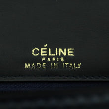 Load image into Gallery viewer, CELINE Suede Carriage Navy Shoulder Bag - 01353