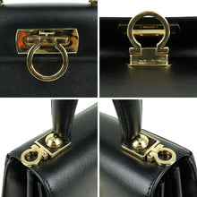 Load image into Gallery viewer, Salvatore Ferragamo Gancini Black Handle Bag - 01319