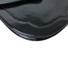 Load image into Gallery viewer, Yves Saint Laurent LIZARD SEMICIRCLE BLACK SHOULDER BAG - 01502