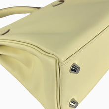 Load image into Gallery viewer, Hermes Kelly 25 Swift Inside stitching Jaune Milton Silver Hardware W Stamp 2024 2Way Handbag - 01476