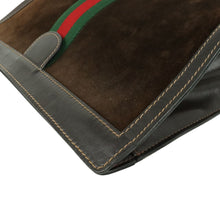 Load image into Gallery viewer, Gucci Brown Suede Leather Clutch Bag - 01455