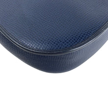 Load image into Gallery viewer, CHRISTIAN DIOR NAVY GOLD HARDWARE LEATHER VINTAGE SHOULDER BAG - 01485