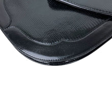 Load image into Gallery viewer, Yves Saint Laurent LIZARD SEMICIRCLE BLACK SHOULDER BAG - 01502