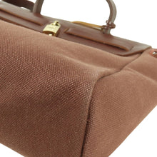 Load image into Gallery viewer, Hermes Toile H 2 Way Bag Brown E Mark - 01453