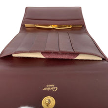Load image into Gallery viewer, CARTIER MUST CLASP TRI-FOLD WALLET CLASP CLOSURE COMPACT WALLET - 01481