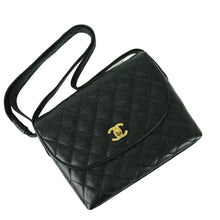 Load image into Gallery viewer, CHANEL Black Caviar Leather Vintage Shoulder Bag - 01372