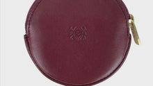 Load and play video in Gallery viewer, LOEWE Coin Case anagram red round - 01482