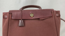 Load and play video in Gallery viewer, Hermes Toile H 2 Way Bag Brown E Mark - 01453