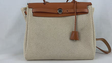 ギャラリービューアHermes Ale Bag PM F engraved Toile Officier/Toile GM Natural Silver Hardware 2WAY Bag - 01415に読み込んでビデオを見る
