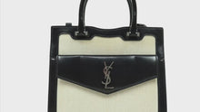 Load and play video in Gallery viewer, Yves Saint Laurent Uptown Small Tote 2 Way Bag - 01136