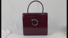 Load and play video in Gallery viewer, Cartier Panthere Bordeaux Handle Bag - 01305