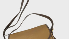 Load and play video in Gallery viewer, LOEWE ANAGRAM SHOULDER BAG BROWN LEATHER EMBOSSED - 01478