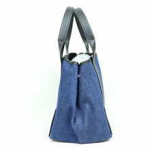 Load image into Gallery viewer, Balenciaga Navy Cabas S Tote Bag in Denim - 00964