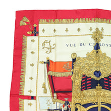 Load image into Gallery viewer, Hermes Vue du carrosse de la galère la réale carré Scarf - 01010
