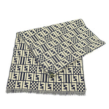 Load image into Gallery viewer, Fendi FF Light Brown Wool Scarf - 01042