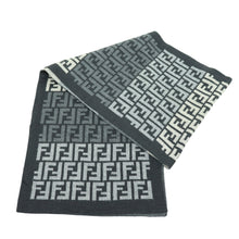 Load image into Gallery viewer, Fendi FF Gray Double Side Wool Scarf - 01043