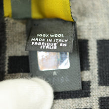Load image into Gallery viewer, Fendi FF Gray Double Side Wool Scarf - 01043