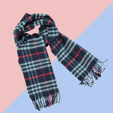 Load image into Gallery viewer, Burberry Check Cashmere Scarf - 01077