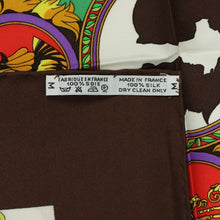 Load image into Gallery viewer, Hermes Carre 90 L'entente Cordiale Brown Scarf - 01274