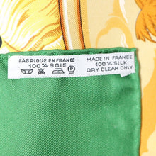Load image into Gallery viewer, Hermes Carre 90 Au Son Du Tam Tam Green Scarf - 01247