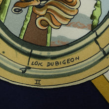 Load image into Gallery viewer, Hermes Carre 90 Sanssoucy Navy Scarf - 01273
