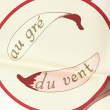 Load image into Gallery viewer, Hermes Carre 90 Au Gre Du Vent Beige Scarf - 01245