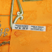 Load image into Gallery viewer, Hermes Carre 90 L'Instruction du Roy Orange Scarf - 01250