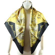 Load image into Gallery viewer, Hermes Carre 90 La Vie a Cheval Black Scarf - 01278