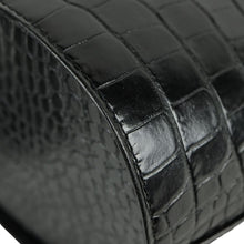 Load image into Gallery viewer, Yves Saint Laurent Lizard Black Tote Handle Bag - 01290