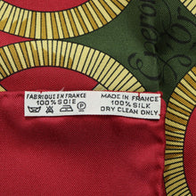Load image into Gallery viewer, Hermes Carre 90 Eperon D'or Red Green Scarf - 01265