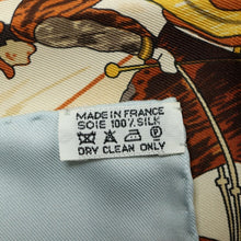 Load image into Gallery viewer, Hermes Carre 90 Cogeaux Sky Blue Scarf - 01280