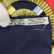 Load image into Gallery viewer, Hermes Carre 90 Eperon D'or Navy Scarf - 01249