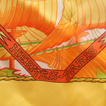 Load image into Gallery viewer, Hermes Carre 90 Au Dela Des Cinq Mers Yellow Scarf - 01229