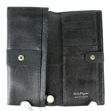 Load image into Gallery viewer, Salvatore Ferragamo Lizard Skin Long Wallet - 01195