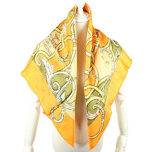 Load image into Gallery viewer, Hermes Carre 90 L'Instruction du Roy Orange Scarf - 01250