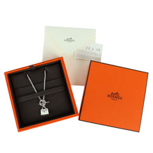Load image into Gallery viewer, Hermes Amulettes Kelly Pendant 925 Silver Necklace - 01263