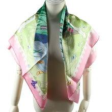 Load image into Gallery viewer, Hermes Carre 90 Varangues Pink Scarf - 01279