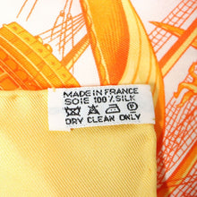 Load image into Gallery viewer, Hermes Carre 90 Au Dela Des Cinq Mers Yellow Scarf - 01229