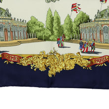 Load image into Gallery viewer, Hermes Carre 90 Sanssoucy Navy Scarf - 01273