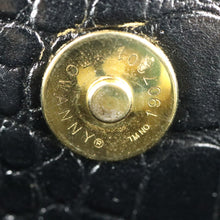 Load image into Gallery viewer, Yves Saint Laurent Lizard Black Tote Handle Bag - 01290