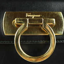 Load image into Gallery viewer, Salvatore Ferragamo Gancini Black 2 Way Bag - 01238